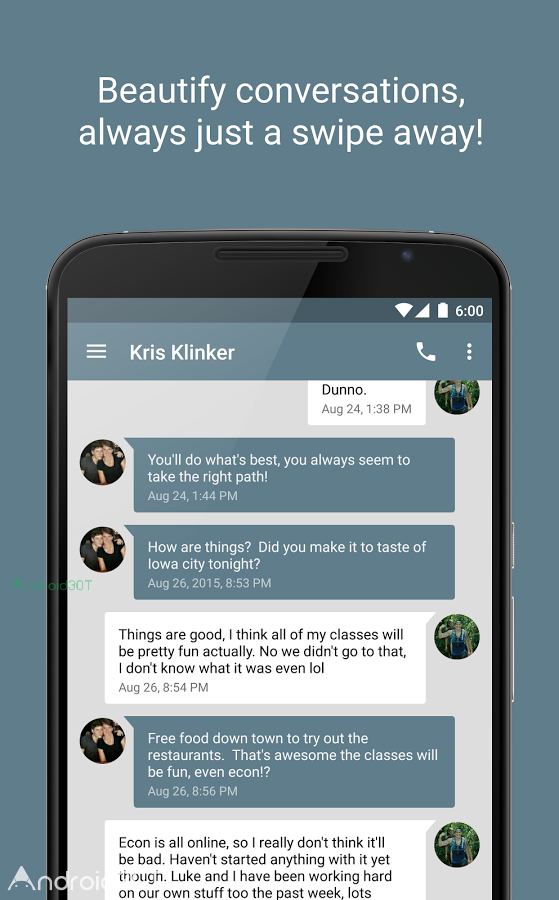 دانلود EvolveSMS (Text Messaging) 5.1.8 – مدیریت آسان پیام ها در اندروید